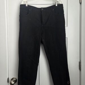 AT LOFT Women's Curvy Skinny Black Jeans